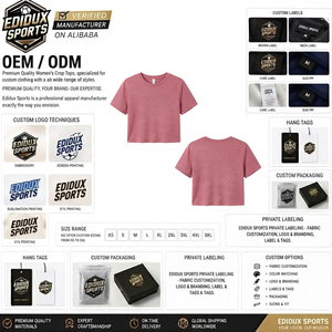 Crop tops tendance en coton de haute qualité pour femmes, vente en gros, faible MOQ, disponibles au prix le plus bas - Product Image 4