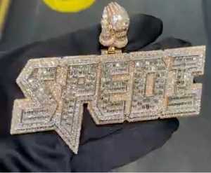 Pendentif personnalisé en moissanite avec nom, style Hip Hop, breloques VVS Iced Out, pendentif lettre en argent 925, pendentif en moissanite sur mesure - Product Image 4