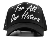 100% Nouveau Original Casquettes de baseball noires style Hip Hop à 5 panneaux, à rayures, à pois, ethniques, avec broderie vieillie et motif Barbas, personnalisables