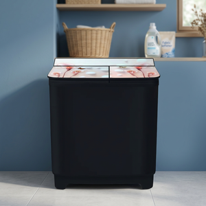 Lave-linge portable semi-automatique à double cuve de 8,5 kg avec fonction de lavage et d'essorage efficaces pour les foyers - Product Image 5
