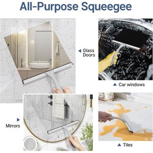 Spatola Multiuso da 10 Pollici con Gancio per Vetri Doccia, Finestre, Specchi, Piastrelle, Vetri Auto, per Pulizia di Porte e Finestre - Product Image 4
