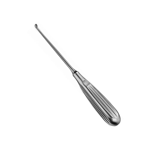 Curette osseuse 165 mm en acier inoxydable, manche creux 5 mm, instrument chirurgical non stérile réutilisable, usage orthopédique - Product Image 1