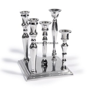 Candélabre en laiton en forme de corail doré, décoration d'intérieur, porte-bougie en métal durable, centre de table pour mariages et fêtes - Product Image 6