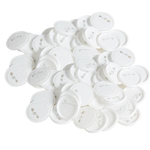 Set di 500 Componenti per Badge Personalizzati da 2,25 Pollici (58mm) con Chiusura a Perno e Parte Superiore in Metallo, Pulitore in Plastica/Metallo per Artigianato e Hobby - Product Image 1