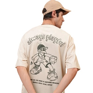 เสื้อยืดลายกรดใช้ได้ทั้งชายและหญิงเสื้อยืดผ้าฝ้าย100% โอเวอร์ไซส์ลายพาดไหล่สไตล์วินเทจปรับแต่งได้ตามต้องการ - Product Image 4