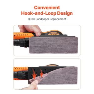 Levigatrice per finitura fogli 3/8 Sheet 3A EC Brushless 10000 RPM a velocità variabile con 10 fogli di carta vetrata EC Brushless - Product Image 4