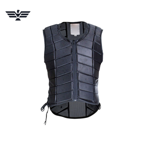 Chaleco de equitación unisex ligero de cintura alta, poliéster y elastano, sin mangas, con cierre de cremallera, transpirable, de color sólido, tejido. - Product Image 1
