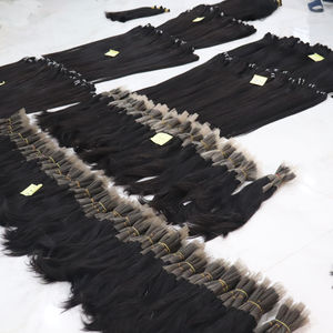 ผมต่อเวียดนามแท้ 100% ไม่ผ่านการแปรรูป สีดำธรรมชาติ เนื้อผมตรงเรียบลื่น แบบเย็บสองชั้น คุณภาพเรมี่ จัดเรียงเกล็ดผม - Product Image 2