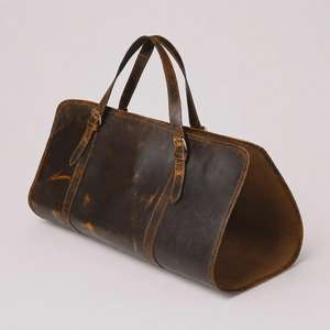 Professionelle Echtes Leder Brennholz-Tragetasche Robuste Tragbare Kaminholz-Aufbewahrungstasche LLR-0154 - Product Image 5