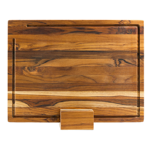 Juego de Tabla de Cortar y Portacuchillos de Madera de Acacia Personalizado Ha Le - Duradero, Antibacteriano, Apto para Lavavajillas, Grosor de 1.5-3cm - Product Image 3
