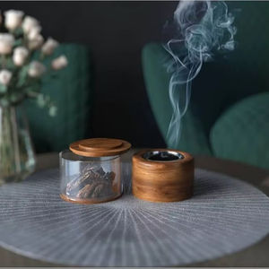Quemador de Incienso de Madera y Metal, Quemador de Incienso Bakhoor de Moda, Quemador de Incienso a Precio Económico, Precio al por Mayor - Product Image 1