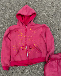 Sweat à capuche unisexe Nesta Sports personnalisé, épais, coupe oversize, effet délavé vintage, en molleton bouclette, style streetwear, effet usé soleil - Product Image 6