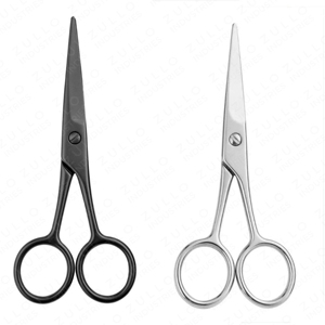 Ciseaux de manucure en acier inoxydable, lame droite, coupe-cuticules, poignée ronde, outil professionnel durable pour le soin des ongles, 8,8 cm - Product Image 4