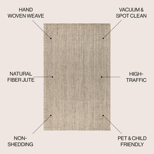Hot Selling Natural Best Seller Pata Hand Woven Chunky Jute Light Ivory Rug Hotel Bedroom Floor Mat Area Rug Wholesale - Product Image 2