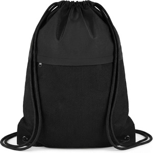 Sac de sport personnalisé avec cordon de serrage, poche avant en mesh, léger, lavable en machine, idéal pour la plage, les voyages, le yoga et la natation - Product Image 1