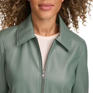 High Quality Wholesale <b>Women</b> Leather <b>Jacket</b> Custom Design Full Sleeve Breathable Outdoor Street Wear Leather <b>Women's</b> <b>Jackets</b> - Product Image 5