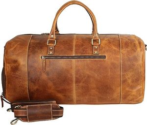 Handmade Stylish Full Grain Buffalo <b>Leather</b> <b>Duffle</b> Travel Tote <b>Bag</b> Trendy Personalized Sport Companion Fashionable Bulk Sale - Product Image 3