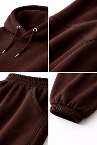 Conjunto Deportivo Casual de 2 Piezas para Mujer, Sudadera Lisa de Color Sólido con Logotipo Personalizado de Alta Calidad y Pantalones Largos de Corte Regular - Product Image 4