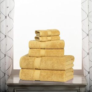 Cotton Pile 6 Piece <b>Towel</b> Set <b>Towels</b>/Washcloths, Ultra Soft Luxury <b>Towels</b> - Product Image 5