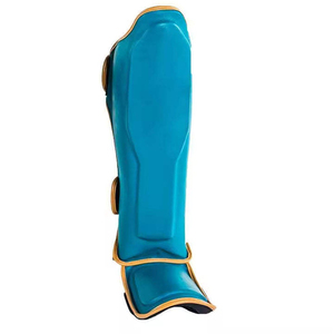 Protège-tibias en cuir PU de haute qualité, légers, protection professionnelle, respirants, compression durable, protège-jambes - Product Image 3