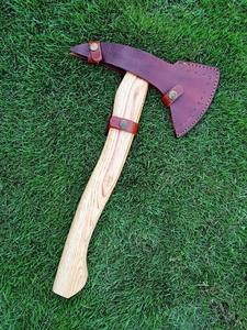 Hacha de Barba Forjada a Mano de Primera Calidad con Punta Trasera, Acero de Alta Dureza, Tomahawk Táctico, Herramienta para Acampar al Aire Libre y Cortar Madera - Product Image 6