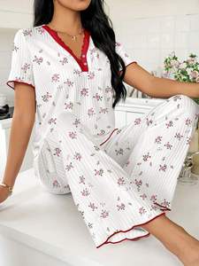 Vêtements de nuit pour femmes de qualité supérieure, en coton doux, confortables, écologiques, respirants, séchage rapide, mode estivale - Product Image 3