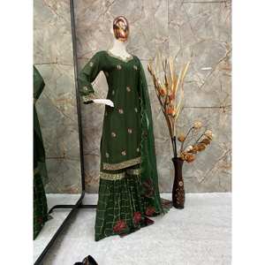 ชุดแต่งกายชุดเสื้อผ้าอินเดียและปากีสถาน - Product Image 3