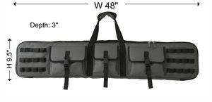 Tactical Canvas Outdoor Hunting Gear Protective Long Equipment Carry <b>Case</b> Cover Durable Padded Travel Bag Shoulder Strap - Product Image 3