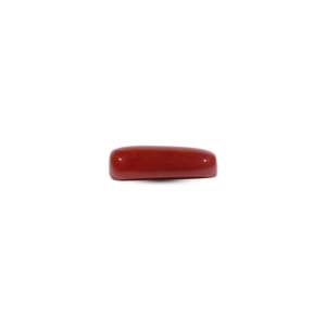 Handcrafted 7 Carat Red Coral Loose Gemstone 10x12mm Oval Cut for Fine Jewelry - Product Image 3