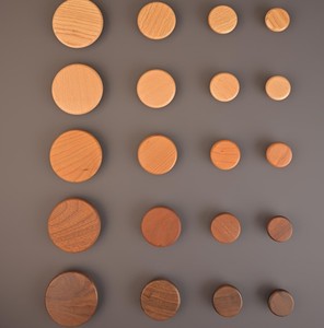 Perillas Redondas de Madera Lisas, Elegantes Tiradores de Cocina de Madera, Tiradores de Gabinete Contemporáneos de Lujo, Perillas Redondas de Madera para Gabinetes - Product Image 1