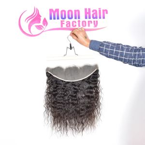 Prix de gros direct usine à 100 % : Cheveux humains indiens bruts de temple, frontaux bouclés, doux et soyeux, aspect naturel, vente directe du fabricant - Product Image 4