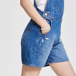 Wholesale Price Denim <b>Rompers</b> With Wash Well for Women 2026 Latest Design Adjustable Denim Dungarees for <b>Ladies</b> OEM Serviced - Product Image 4