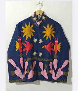 Chaqueta Bordada Suzani de Algodón Hecha a Mano, Estilo Vintage Boho para Mujer, Moda Festiva, Fabricante Mayorista para Exportación - Product Image 1