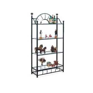 Elegante Estante de Almacenamiento de Hierro Negro con Vidrio, Tamaño Grande, Diseño Personalizado, Organizador de Cocina para el Hogar, Hecho en India, Mejor Precio - Product Image 1