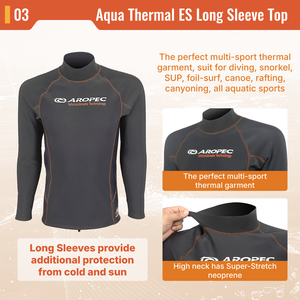 Aropec Aqua Thermal Man Short Sleeve Rash Guard Fast Dry Fleece Super Stretch Neoprene Thermal <b>Top</b> for Diving Surfing OEM/ODM - Product Image 4