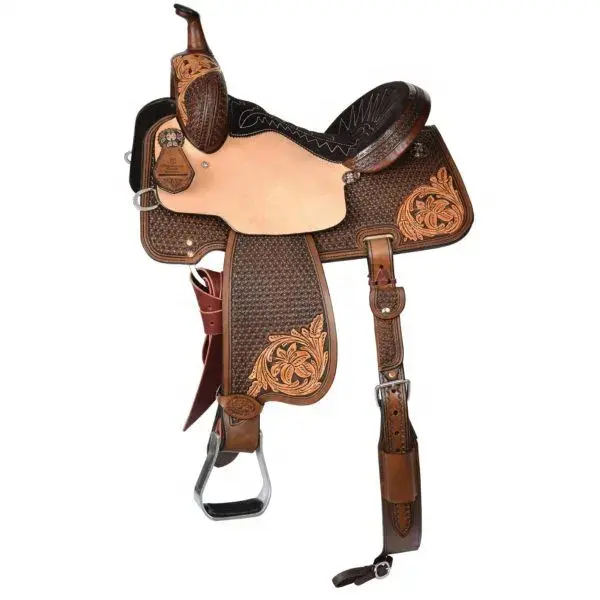 High Quality Trending Hand Crafted Genuine Cowhide Leather Horse Riding Western Saddle horse saddlery Manufacturing From India