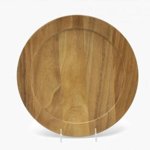 Assiette de présentation ronde en plastique écologique de 3 pouces, couleur personnalisée, style ferme de luxe, pour mariages - Product Image 3