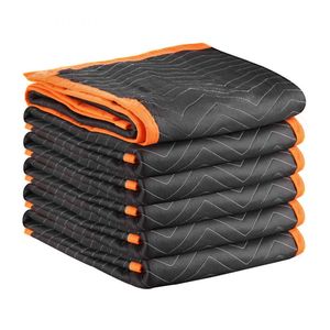 Portable 80\" X 72\" Blue Non-Woven Furniture <b>Blankets</b> Quilted Rectangular Linen/Cotton/Spandex with Solid Pattern Plain Style - Product Image 3