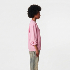 Sudadera Oversize de Cuello Redondo para Mujer, Hombros Caídos, 100% Algodón Tejido, Ropa de Invierno, Felpa Francesa - Product Image 3