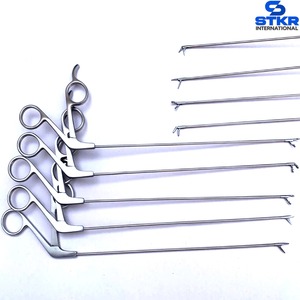 Juego de 10 piezas de microfórceps laringeos, tijeras ORL, pinzas de agarre, copas de biopsia, etc. - Product Image 4