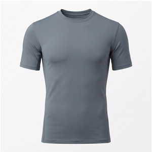 Breathable Eco-Friendly Compression <b>Base</b> <b>Layer</b> <b>Short</b> <b>Sleeve</b> Tops for Summer Running Wear Men <b>Short</b> <b>Sleeve</b> Compression Shirts - Product Image 1