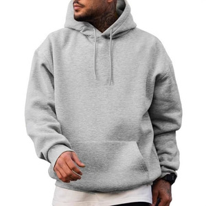 Mens Wholesale High Quality Cotton Oversized Solid Color Hoodie Autumn and Spring Sport Hoodie Comfortable Custom logo - Product Image 6