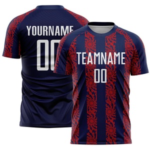 เสื้อฟุตบอลคุณภาพสูงแบบกำหนดเองสำหรับผู้ชาย ดีไซน์ย้อนยุค เสื้อฟุตบอลแบบซับลิเมชั่น ขายส่ง เสื้อฟุตบอลสโมสรทีม - Product Image 4