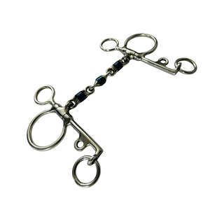Mors de polo Pelham en alliage bleu de qualité supérieure, tendance et à prix abordable, TOUGH TACK, taille et matériau personnalisables - Product Image 2