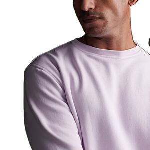 Jersey de cuello redondo de 320G para hombre, sudadera personalizada sólida con capucha de rizo francés, bordado, manga larga, informal, estampado de gran tamaño, Top de punto - Product Image 2