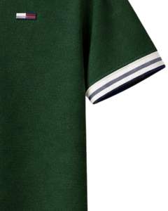 Polo zippé vert foncé pour homme, manches courtes, col côtelé, décontracté, fabrication sur mesure, vêtements d'été pour les acheteurs en gros - Product Image 6