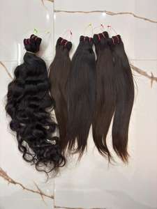 Extensiones de Cabello 100% Natural de Templo Indio, Cutícula Alineada, de un Solo Donante, en Trama, Proveedor Mayorista - Product Image 3