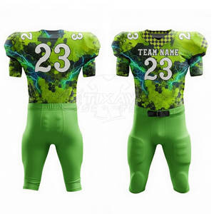 Uniforme de football américain de haute qualité, sublimé, avec coutures robustes et ajustement flexible pour les joueurs actifs - Product Image 5