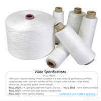Fil Mélangé à Bon Prix 20/2 30/2 40/2 50/2 50S/2 Polyester Filé Optiquement Brillant Certifié OEKO Écologique Haute Ténacité
