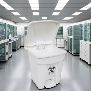 KC Green GR-813 36L <b>Plastic</b> Medical Foot Pedal Waste <b>Bin</b> Eco-Friendly Rectangular Pressing Type for Hospital Kitchen Hotel - Product Image 6